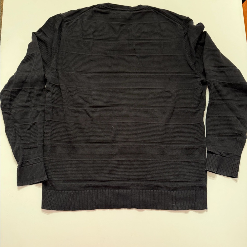 Alfani Black Textured V-Neck Sweater - Picture 6 of 6